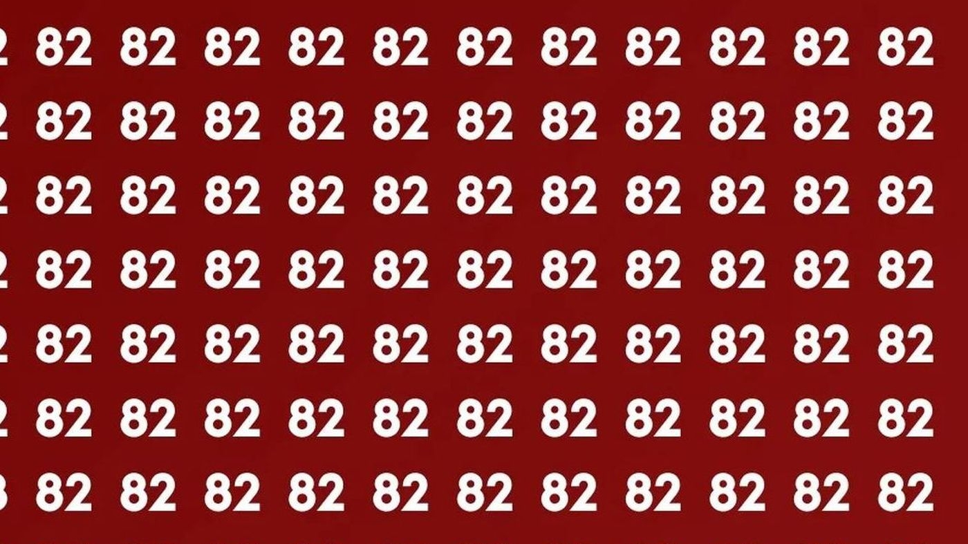 Test de inteligență | Poți vedea unde se ascunde numărul 28 printre multitudinea de 82, în doar 5 secunde?