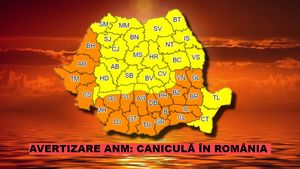 ANM, avertizare de ultimă oră. România, sub o cupolă de foc. Cod galben și portocaliu de caniculă, temperaturile ajung la 39 de grade Celsius