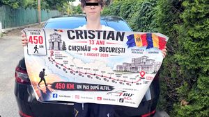 Gest impresionant făcut de un adolescent de 13 ani! Parcurge pe jos drumul dintre Chișinău și București