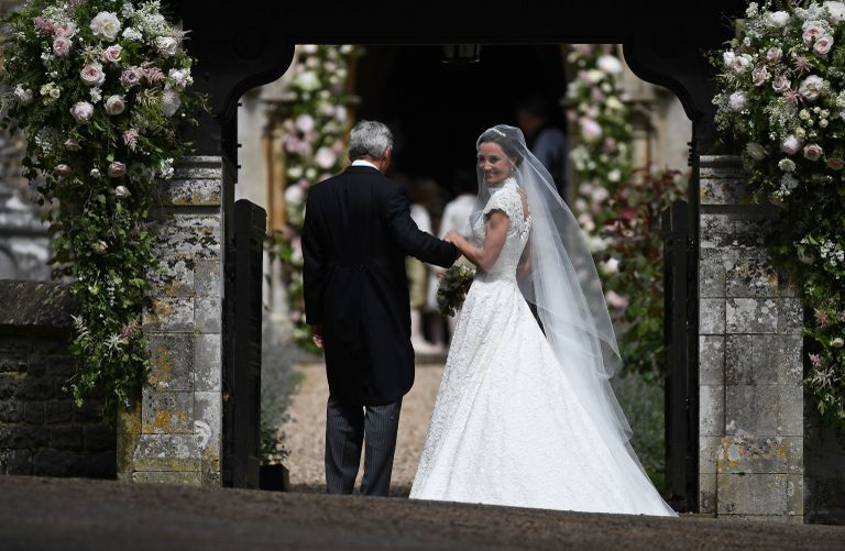 Pippa Middleton şi tatăl ei, Michael
