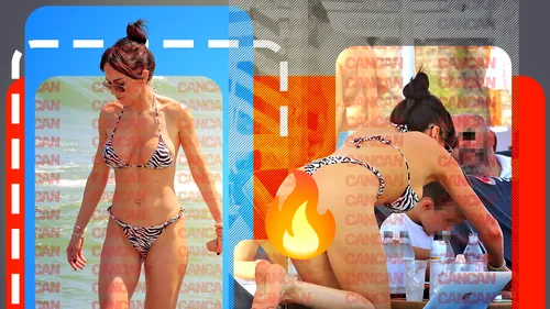 Incendiu pe plajă! Monica Orlanda s-a aplecat și...E cea mai HOT mămică de pe litoral!