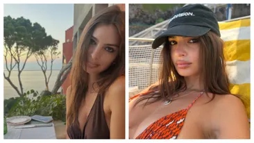 Emily Ratajkowski a încins atmosfera în Grecia. Cum s-a fotografiat pe plajă