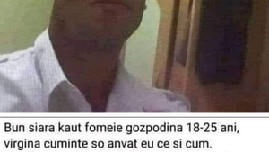 Anunțul matrimonial devenit viral în România: "Kaut fomeie gozpodină 18-25 ani, virgină, cuminte, s-o învăț eu ce.."