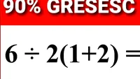 Testul de inteligență la care 90% greșesc | Cât fac 6:2(1+2)?