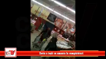 Zotta a iesit cu amanta la cumparaturi