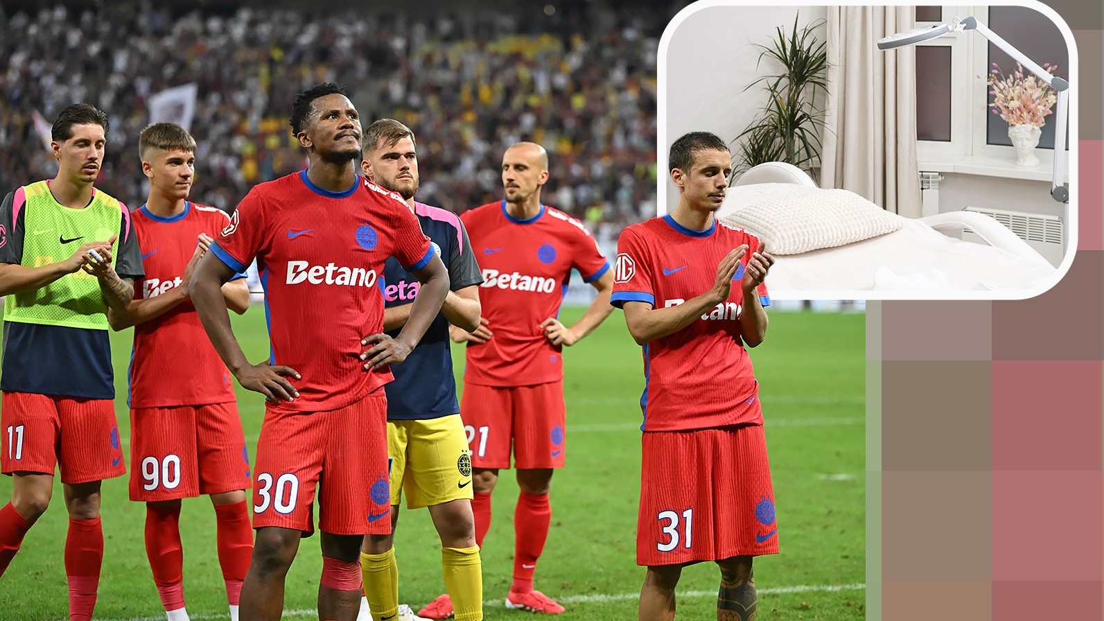 Fotbalistul care a ”îngropat” FCSB la meciul cu Rapid a ajuns la salonul de înfrumusețare! L-a ”obligat” să-și facă sprâncenele!