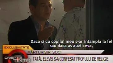 VIDEO Dialogul incredibil dintre proful de religie si tatal elevei violate: Eu cu Daiana nu am avut o relatie sexuala, ea a facut o obsesie pentru mine / Dar de ce ar minti? Tu imi vei spune mie adevarul!