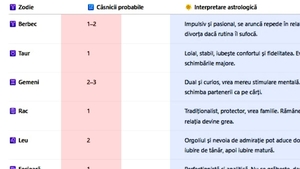 Tabel zodii | Câte căsnicii vei avea de-a lungul vieții, în funcție de zodia ta