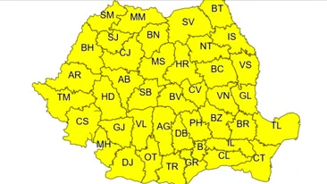 Avertizare meteo de la ANM: Cod Galben! Zonele afectate + prognoza pentru București