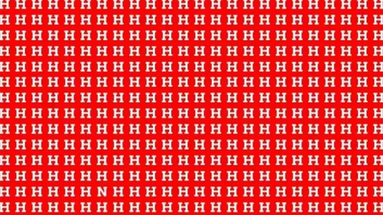 Iluzie optică virală | Găsiți litera "N" ascunsă printre "H"-uri! Aveți la dispoziție doar 5 secunde