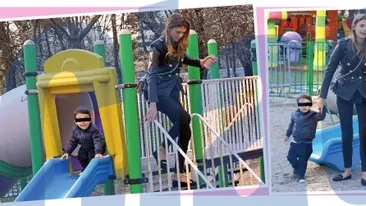 Fosta Prima Doamnă a sectorului 3, în parc în ipostaza de mamă