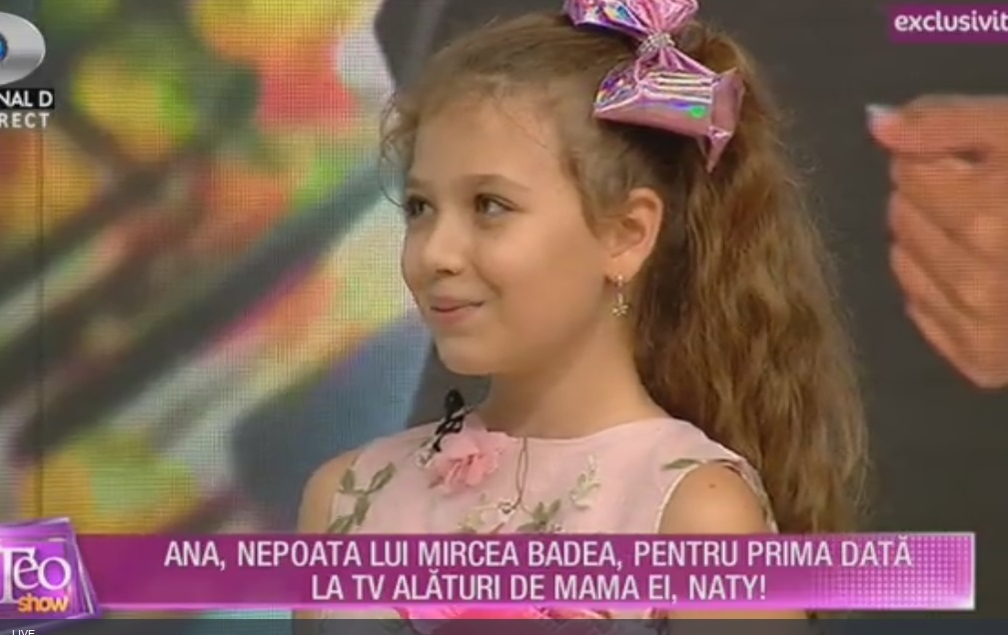 Nepoţica lui Mircea Badea s-a făcut mare