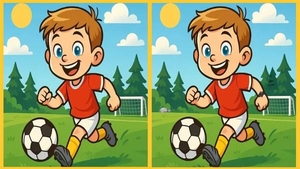 Test de perspicacitate | Identificați toate cele 3 diferențe dintre acești doi fotbaliști!