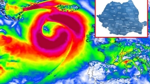 ANM, în alertă! Un ciclon-exploziv uriaș se apropie amenințător de România