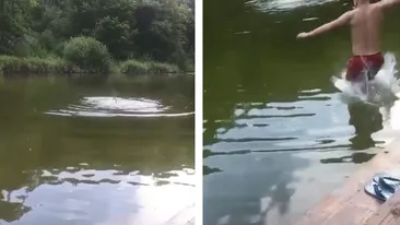 Și-au filmat prietenul cel mai bun în timp ce se îneca într-un lac din Sovata! Credeau că totul este o glumă