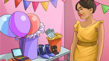 TEST IQ | De ce e supărată sărbătorita Mirela? Ce cadou primit îi displace cel mai mult?