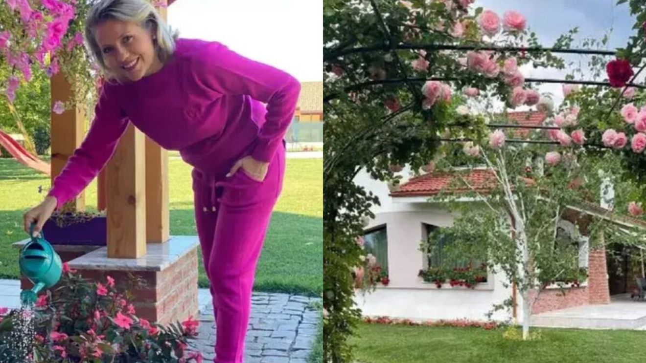 Cum arată casa ca un castel a Mirelei Vaida? Stă lângă pădure şi are o privelişte de vis. FOTO