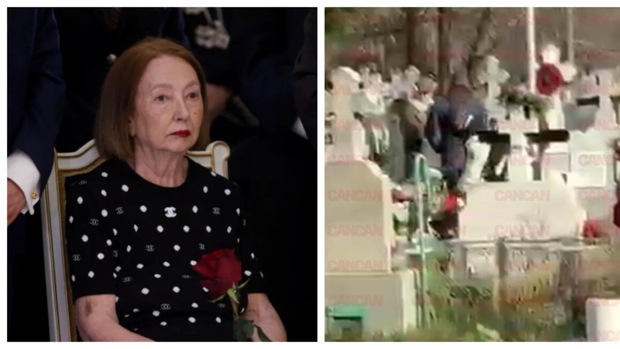 O mână de oameni la ceremonia de reînmormântare a Rodicăi Stănoiu. Primele imagini