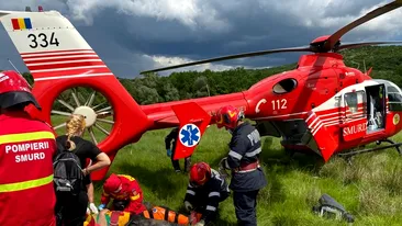 Accident grav în Dâmbovița! S-a răsturnat cu ATV-ul și a fost chemat elicopterul SMURD