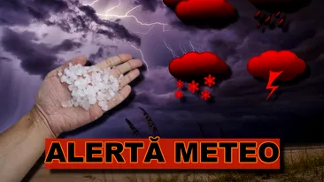 Atenționare de ultimă oră din partea ANM. Cod roșu de furtuni în 14 localități din România