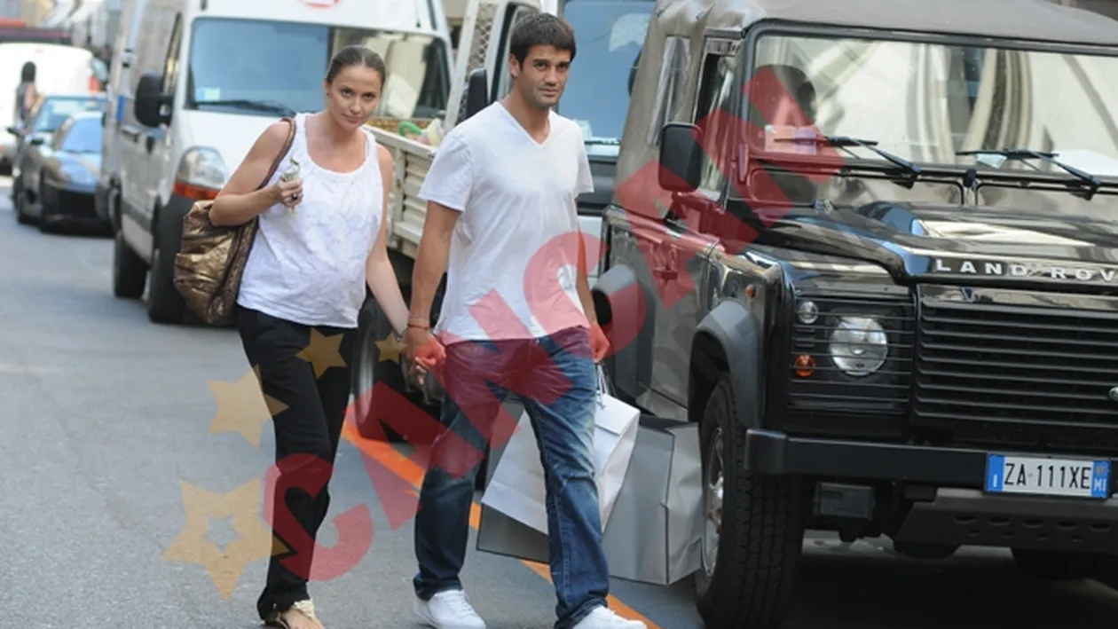 Adelina si Cristi Chivu au facut ultimele cumparaturi inainte de nastere