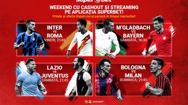Superweekend cu transmisiuni, supercote și cashout pe aplicația SuperBet