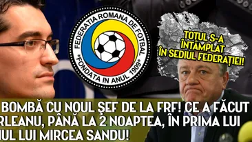 DAZVALUIRI bomba cu noul sef de la FRF! Ce a facut Razvan Burleanu pana la 2 noaptea, in prima lui zi pe scaunul lui Mircea Sandu!