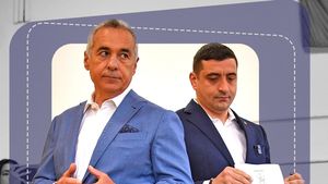 George Simion și Călin Georgescu, împreună la vot! Primele declarații: ”Să facem dreptate pentru România”