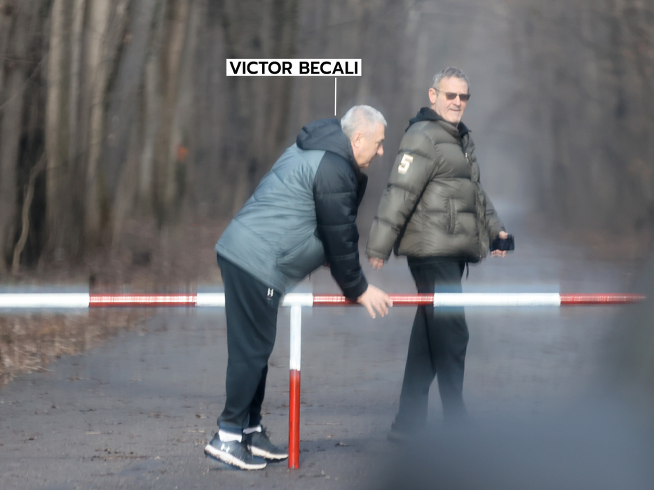 Victor Becali, de neoprit în pădurea Băneasa (Foto: CANCAN.RO)