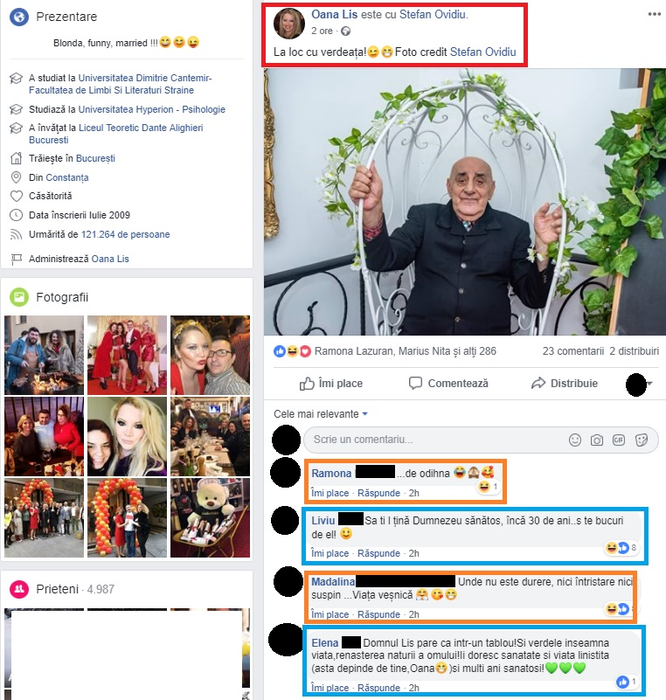 Gafa făcută de Oana la adresa soțului ei, Viorel Lis, chiar de ziua lui! A spus și ce surprize i-a pregătit azi