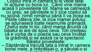 BANC | Copilul intră în cameră și-și vede tatăl în acțiune cu bona lui