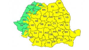 Atenționare meteorologică COD GALBEN pentru 12 mai! Care sunt zonele afectate