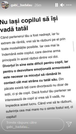 Gabi Bădălău o atacă din nou pe Claudia Pătrășcanu. Ce mesaj i-a transmis afaceristul fostei sale soții