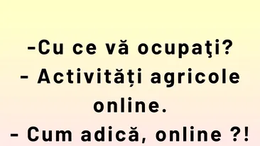 BANCUL ZILEI | Activități agricole online