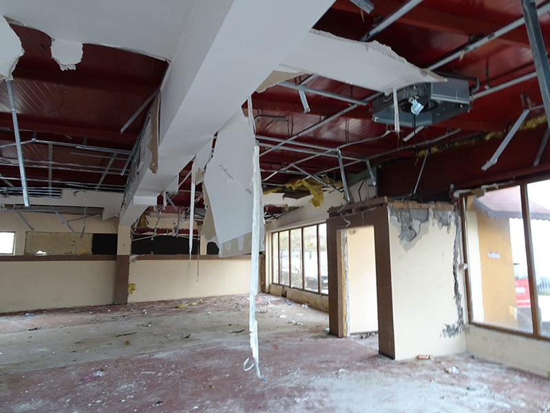 Clădirea în care funcţiona clubul BioBio se află, acum, în paragină