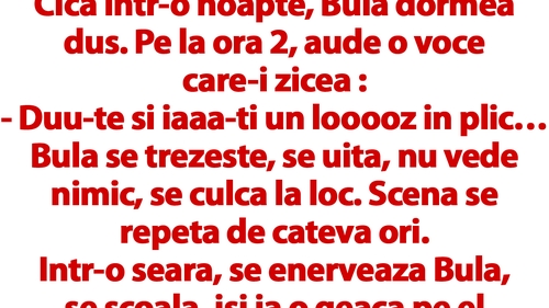 BANCUL ZILEI | Bulă joacă la loz în plic