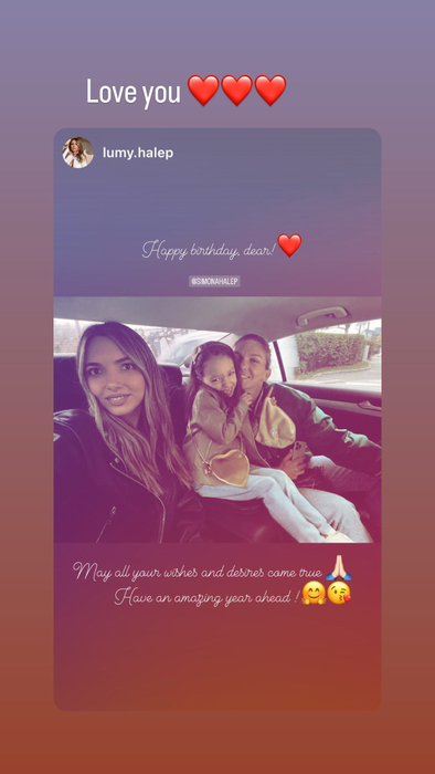 Simona Halep, sărbătorită de ziua sa. Foto: Instagram