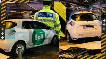 Un polițist a fost lovit intenționat cu mașina de un șofer Bolt. După ce agenții l-au luat cu radarul, i-a înjurat și...