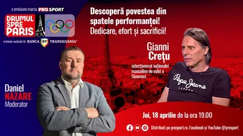 Românul Giani Crețu, selecționerul naționalei masculine de volei a Sloveniei, va fi invitatul emisiunii Drumul spre Paris, realizată de jurnalistul Daniel Nazare.