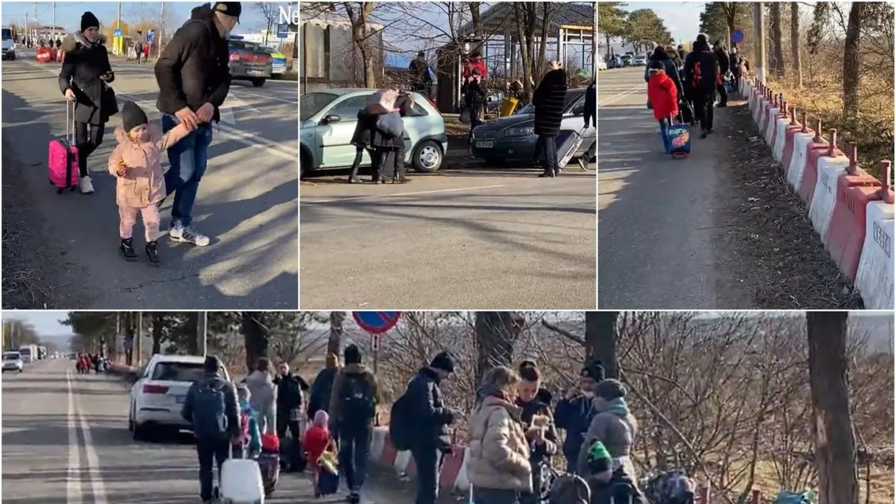 Gestul emoționant făcut de români pentru refugiații ucrainieni care trec vama Siret