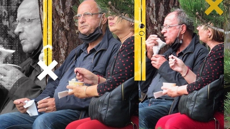 Fostul ministru și-a invitat doamna la o înghețată, pe bancă, în parc