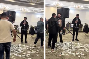 Cine e bărbatul care l-a ”îngropat” în bani pe Florin Salam, în Italia: ”Avalanșă”