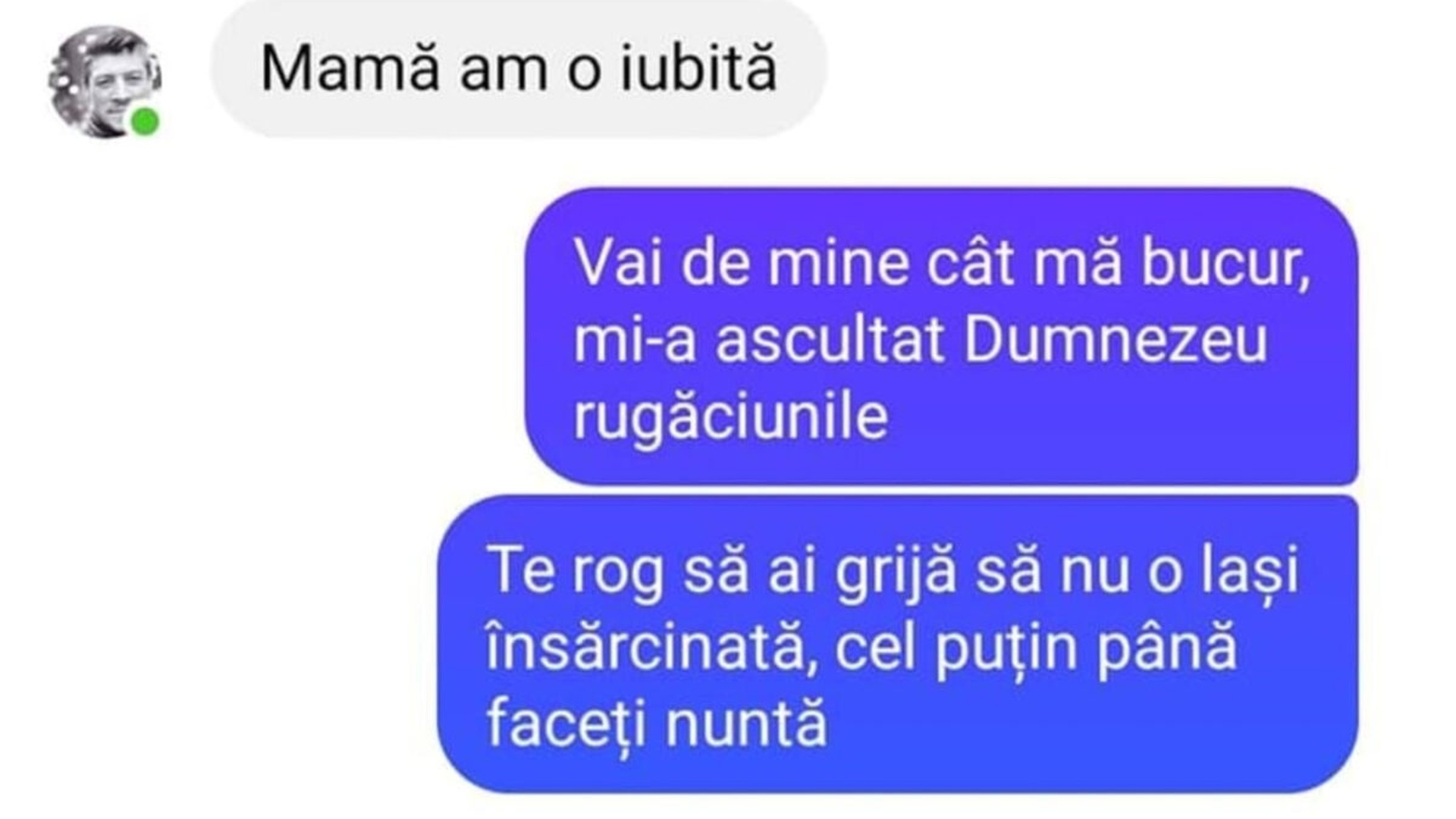 BANC | "Mamă, am o iubită"