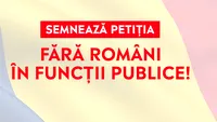 Primele reacții după lansarea petiției „Fără români în funcții publice”. Șoșoacă: În spatele inițiativei sunt Iohannis și Barna