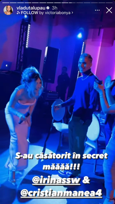 Irina Deaconescu și Cristi Manea s-au căsătorit în mare secret Sursă foto: Captură Instagram