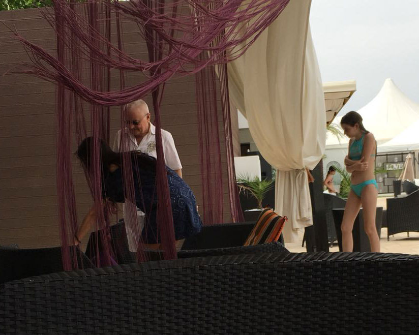 Irinel Columbeanu, Oana Cojocaru și Irinuca au fost împreună la piscină
