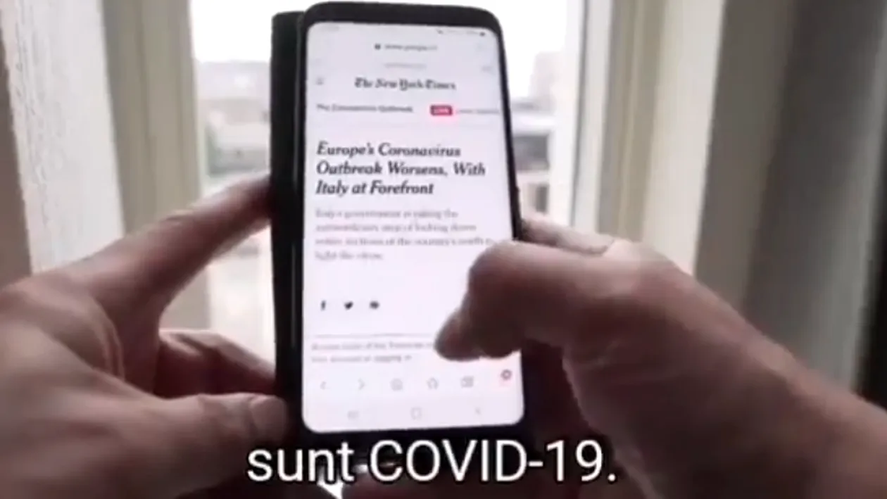 Scrisoarea virusului ucigaș: ”Bună, sunt COVID-19! Mulți mă veți cunoaște drept coronavisus...” VIDEO emoționant