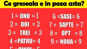Test de inteligență superioară pentru cei cu IQ peste 130 | Prima întrebare: Ce greșeală e în poza asta?