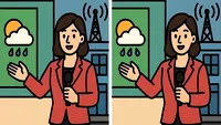 Test de inteligență | Identificați cele 3 diferențe dintre cele două prezentatoare ale rubricii Meteo
