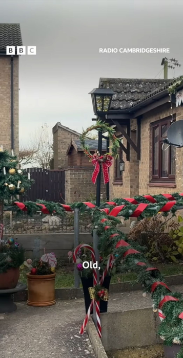 Camelia i-a impresionat pe jurnaliștii de la BBC după ce și-a decorat casa de Crăciun. Sursă foto: Instagram bbccambridgeshire